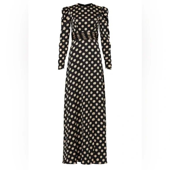 Mac Duggal | Dresses | Ieena For Mac Duggal Polka Dot Satin Gown | Poshmark